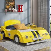 小朋友实木男孩女孩儿童床套房家具大黄蜂创意汽车赛车跑车孩子床