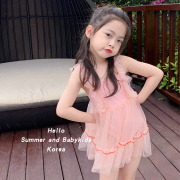 女童连体网红裙式泳装，可爱公主洋气，女宝宝游泳衣韩国儿童泳衣潮