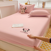 迪士尼纯棉床笠单件，全棉全包床罩床单，席梦思床垫保护套防滑防尘