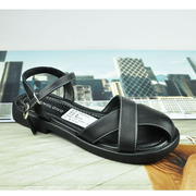 康龙 时尚女凉鞋k2221017黑 中空 露趾 平底舒适同款