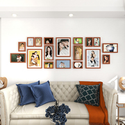 实木相框装饰挂墙创意组合结婚照相片墙洗照片做成画框定制照片墙