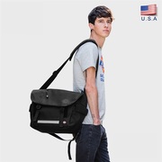 美国迪克斯斜挎包时尚通勤单肩包学生书包大容量，15寸电脑邮差包潮