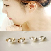 韩版珍珠耳骨夹U型无耳洞隐形耳夹2元店饰品货源外贸法式