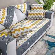 沙发垫四季通用全棉防滑布艺纯棉，简约现代客厅坐垫，皮靠背巾套全盖