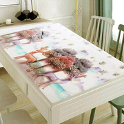 ins桌布防水防油免洗塑料软质玻璃pvc加厚餐桌垫呀水晶板茶几桌垫