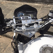 摩托车铝合金平衡杆把手横杆镜子电动车改装配件扩展支架车把通用