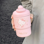 hellokitty保温杯女生高颜值可爱水杯，直饮便携咖啡杯子316不锈钢