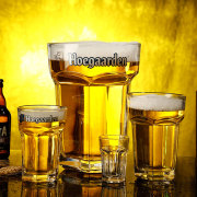 福佳白精酿啤酒杯网红创意，家用玻璃超大号扎啤杯，六角比利时啤酒杯