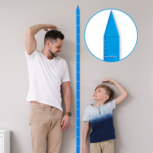 木目iwood 儿童身高贴可移除不伤墙 3d立体亚克力从0测量身高尺