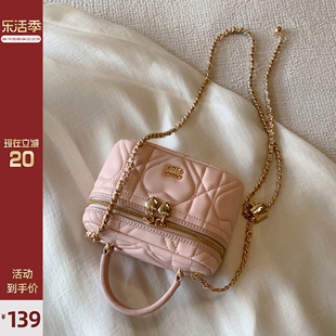 南风chio2nd霓虹爱心盒子包包，女2024精致手提包，单肩斜挎小包