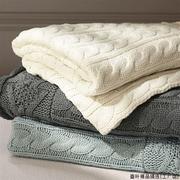 盖毯针织毯毛毯床尾巾沙发毯子办公室午睡毯毛巾被空调毯夏秋