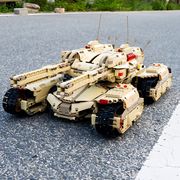 宇星猛犸坦克兼容乐高积木军事系列机械履带可发射益智拼装玩具