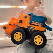 挖掘机玩具车男孩儿童挖机挖土工程车惯性多功能翻斗车推土车模型