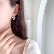 耳钉简约冷淡风天然淡水珍珠耳饰纯银小众设计感耳环韩国气质网红