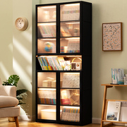 组合书柜子多功能家用客厅落地书架实木多层儿童储物大书橱置物架