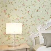 墙布卧室无缝全屋壁布田园壁纸简美风格小花朵女孩房间墙纸儿童房
