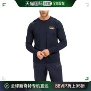 香港直邮EMPORIO ARMANI 男士深蓝色棉质长袖T恤 6HPT46-PJM9Z-15