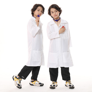 儿童小医生护士服装幼儿园职业扮演表演服装过家家白大褂演出服