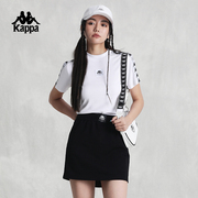 kappa卡帕背靠背2024夏季运动上衣女士跑步训练短袖半袖t恤女