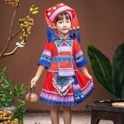 广西三月三少数民族服装，女儿童壮族舞蹈男童，女童演出服56个苗族
