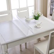 软塑料玻璃印花pvc桌，布防烫防水餐桌，垫茶几垫透明胶垫磨砂水晶板