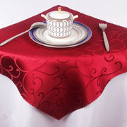 （5条装）酒店口布餐巾布擦杯布折花餐桌垫布口巾布方巾布大红勾