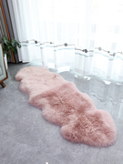 澳洲纯羊毛地毯卧室床边毯子轻奢舒适长毛飘窗垫整张羊皮沙发坐垫