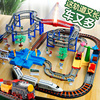火车电动玩具轨道模型，赛车儿童汽车滑行地铁，动车男孩小高铁过山车