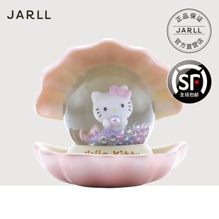 JARLL赞尔kitty美人鱼水晶球摆件送女生女孩儿童生日情人节礼物
