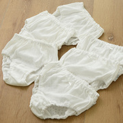 三件装儿童白色内衣男童，女童纯棉网眼，内裤面包裤透气舒适a类