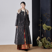斗篷汉服冬款女中式女装中国风，上衣国风大衣，马面裙冬装新中式外套