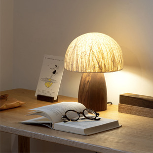mumo木墨蘑菇灯创意手工日式氛围，客厅餐厅卧室书房床头装饰台灯