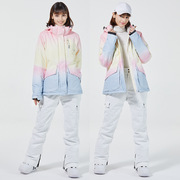 探宿者滑雪服单板双板女款冬季户外保暖加厚韩版外套裤子套装