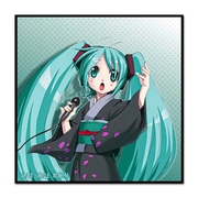 初音未来miku公主殿下diy填色油彩画手工数字油画卧室房间挂墙画