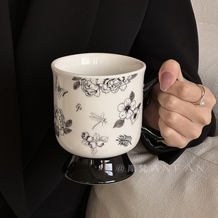 岸梵创意马克杯瑰意琦行陶瓷杯喝水杯女生日礼物高颜值情侣咖啡杯