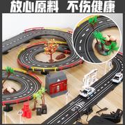 路轨道车玩具赛车遥控电动带灯跑赛道新双年车礼物比人赛大轨道车