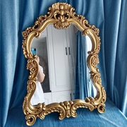 欧式仿古镜子防水浴室镜装饰梳妆镜洗手间卫生间镜卫浴壁挂镜大号
