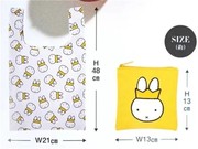 日本杂志款卡通兔子刺绣2件套，环保购物袋超市便携折叠手提环保袋