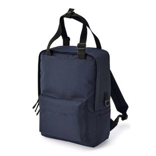 日本无印良品纯色方形背包中学生书包轻便简约双肩包电脑包