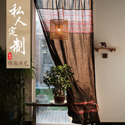 东南亚民族风布艺门帘挂帘餐厅厨房，包间隔断帘酒店客栈窗帘咖啡帘