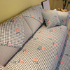 北欧全棉沙发垫现代简约客厅布艺，套罩巾盖皮四季通用防滑坐垫
