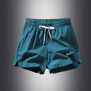 耐克顿男士短裤夏季冰丝健身休闲跑步运动裤薄款速干三分沙滩裤子