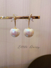 littledaisy一对珍珠樱桃，优雅百搭精致氛围，简约优雅韩系银针耳环