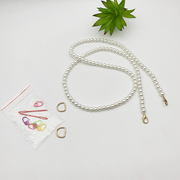 手工定制珍珠包包仙女斜跨链条，diy材料配件，挎包可手提带单肩复古