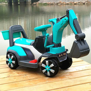 儿童电动挖掘机男孩玩具车，挖土机可坐可骑超大号钩机可坐人工程车