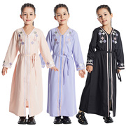 巴基斯坦女孩童裙伊朗演出服装中东东南亚女童绣花连衣裙 dress