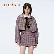黛比家jorya卓雅格纹，外套上衣2021冬季n164602e-3980