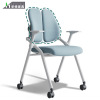 双肾折叠培训椅带写字板板，会议椅折叠椅可移动会议室职员办公