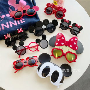 迪士尼蝴蝶结米妮米奇眼镜，网红造型生日派对，毕业照儿童墨镜饰品
