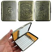 菸盒支金属装复古烟20o可携式个性16创意超薄男士盒中贵派香菸夹
